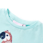 VidaXL Kindershirt 104 lichtzeeblauw