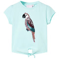 Vidaxl kindershirt 140 lichtzeeblauw