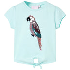 Vidaxl kindershirt 140 lichtzeeblauw