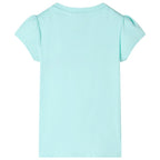 Vidaxl kindershirt 116 lichtzeeblauw