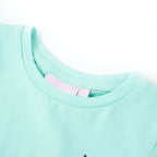 Vidaxl kindershirt 128 lichtzeeblauw