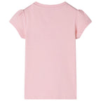 Vidaxl kindershirt 116 lichtroze