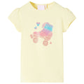 Vidaxl kindershirt 116 zachtgeel