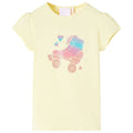 Vidaxl kindershirt 128 zachtgeel