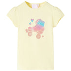 VidaXL Kindershirt 140 zachtgeel