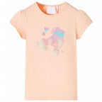 VidaXL Kindershirt 140 lichtoranje