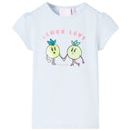 VidaXL Kindershirt 116 lichtblauw