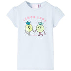 VidaXL Kindershirt 128 lichtblauw