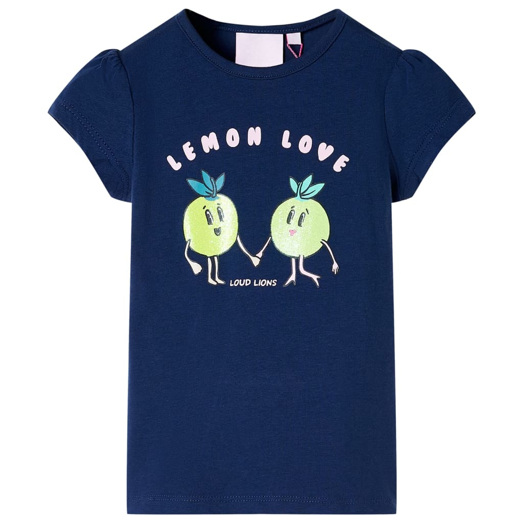 VidaXL Kindershirt 116 marineblauw