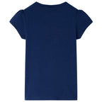VidaXL Kindershirt 116 marineblauw