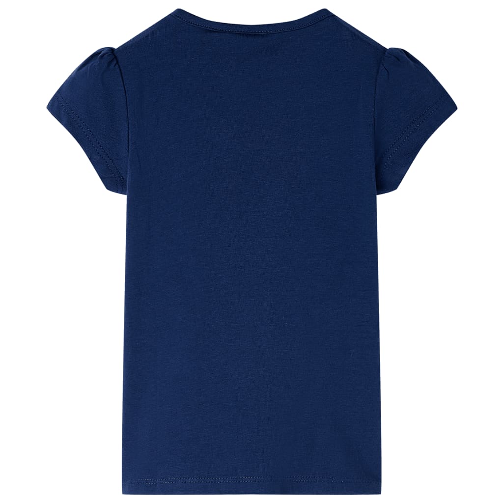VidaXL Kindershirt 116 marineblauw