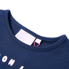 VidaXL Kindershirt 116 marineblauw