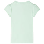 VidaXL Kindershirt met kapmouwen 104 zachtgroen