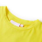 VidaXL Kindershirt met kapmouwen 92 felgeel
