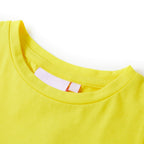 VidaXL Kindershirt met kapmouwen 104 felgeel