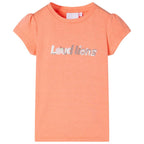 VidaXL Kindershirt met kapmouwen 92 neonoranje