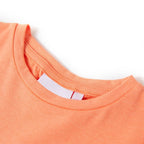 VidaXL Kindershirt met kapmouwen 92 neonoranje
