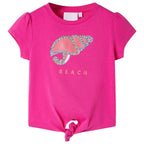 Vidaxl kindershirt 128 donkerroze