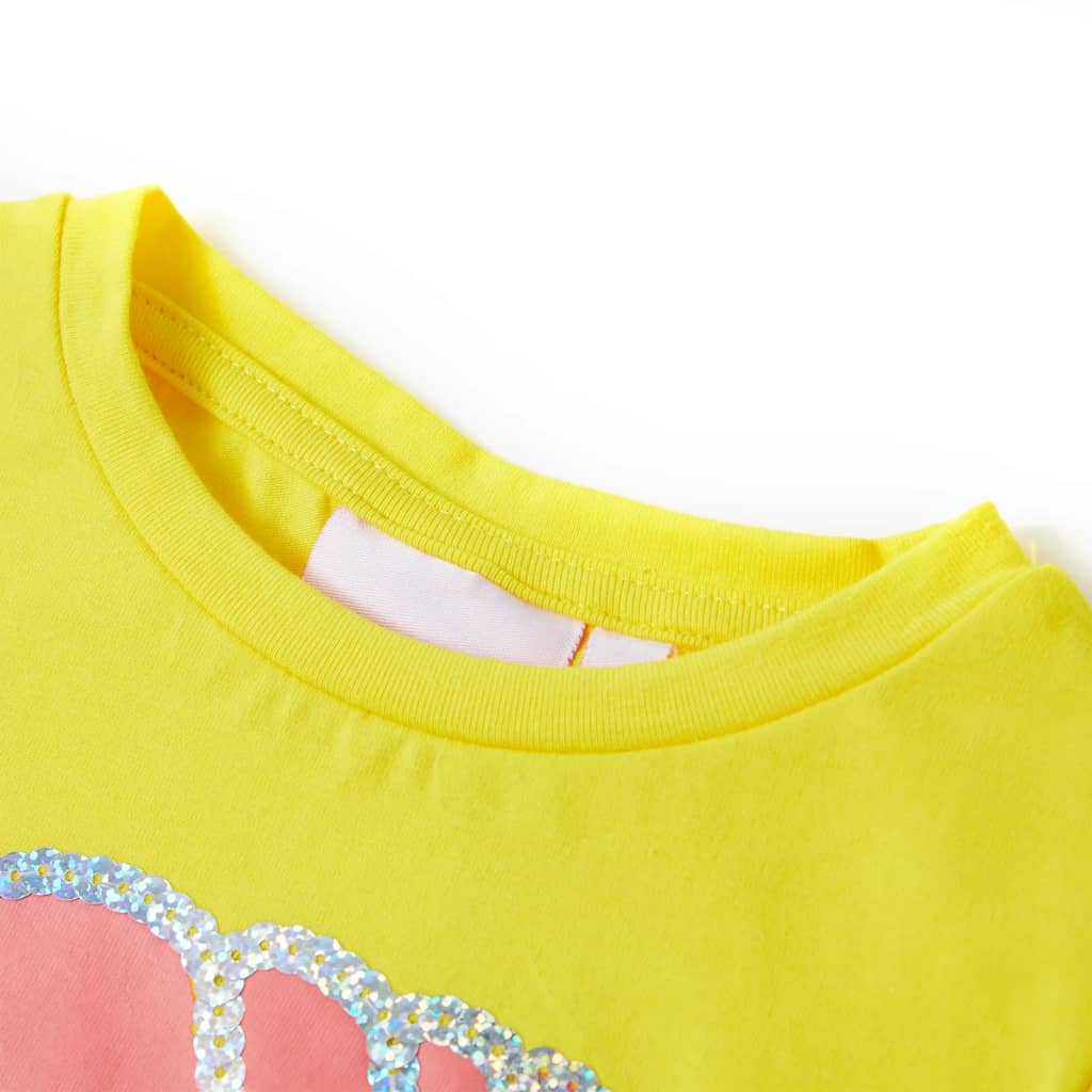 VidaXL Kindershirt 92 geel