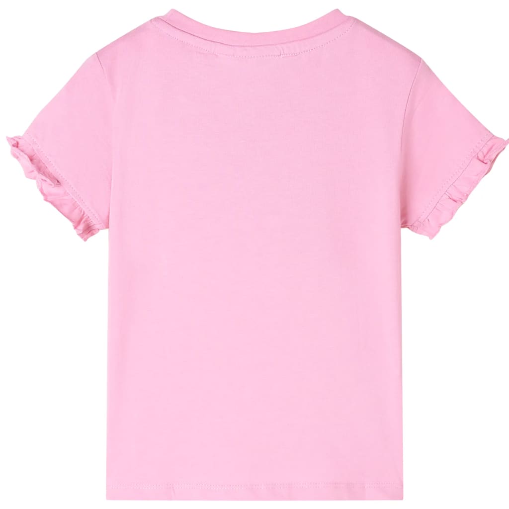Vidaxl kindershirt met korte mouwen 104 felroze