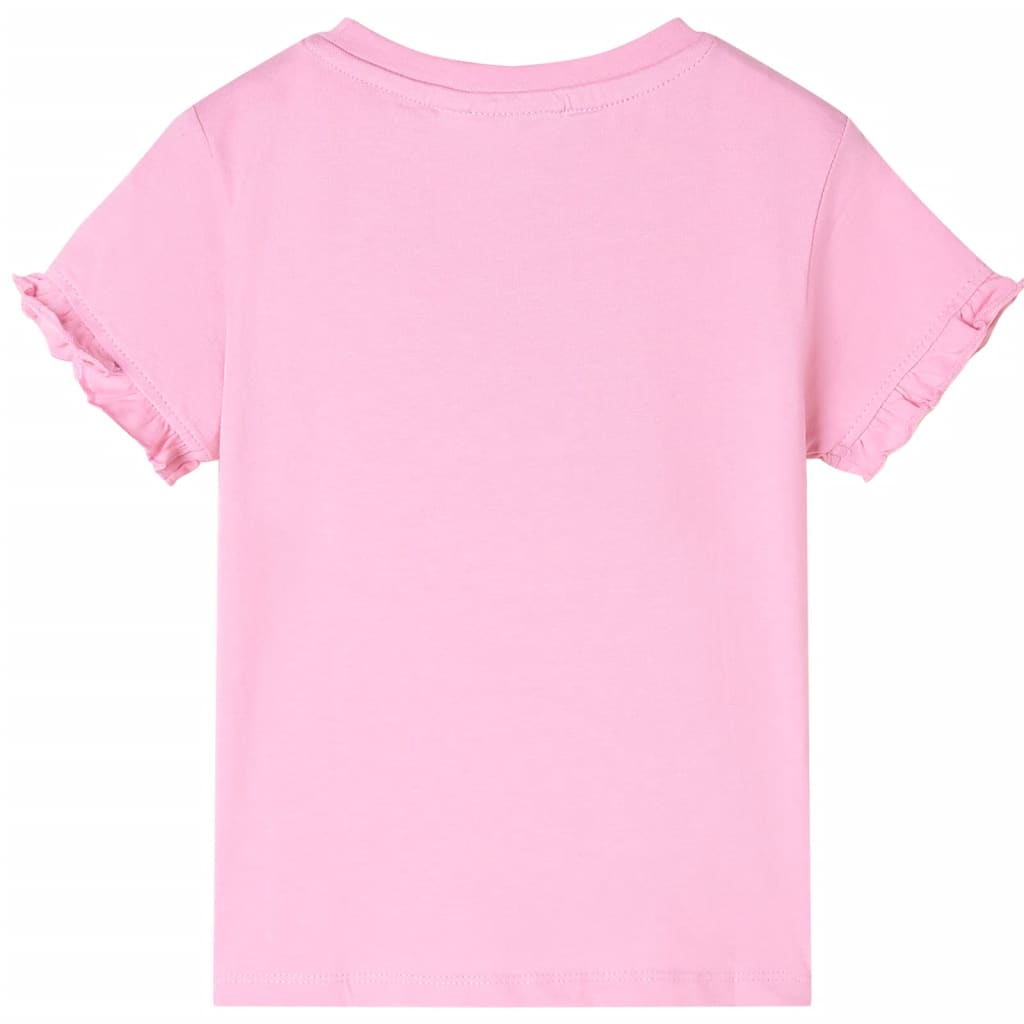 VidaXL Kindershirt met korte mouwen 128 felroze