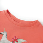 Vidaxl kindershirt met korte mouwen 104 koraalkleurig