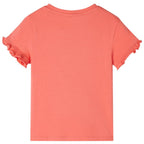 VidaXL Kindershirt met korte mouwen 116 koraalkleurig