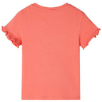 VidaXL Kindershirt met korte mouwen 128 koraalkleurig