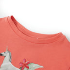 VidaXL Kindershirt met korte mouwen 128 koraalkleurig