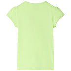 VidaXL Kindershirt 116 neongeel