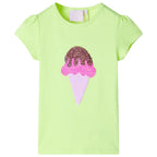 VidaXL Kindershirt 140 neongeel