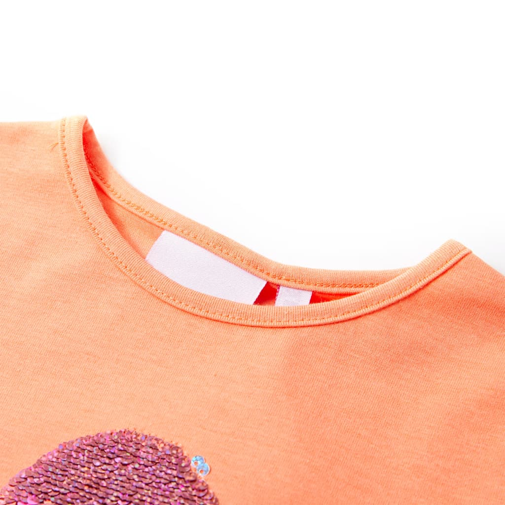 VidaXL Kindershirt 92 neonoranje
