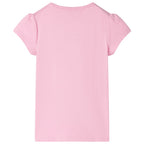 VidaXL Kindershirt 116 felroze