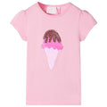 VidaXL Kindershirt 128 felroze