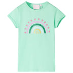 Vidaxl kindershirt 92 felgroen