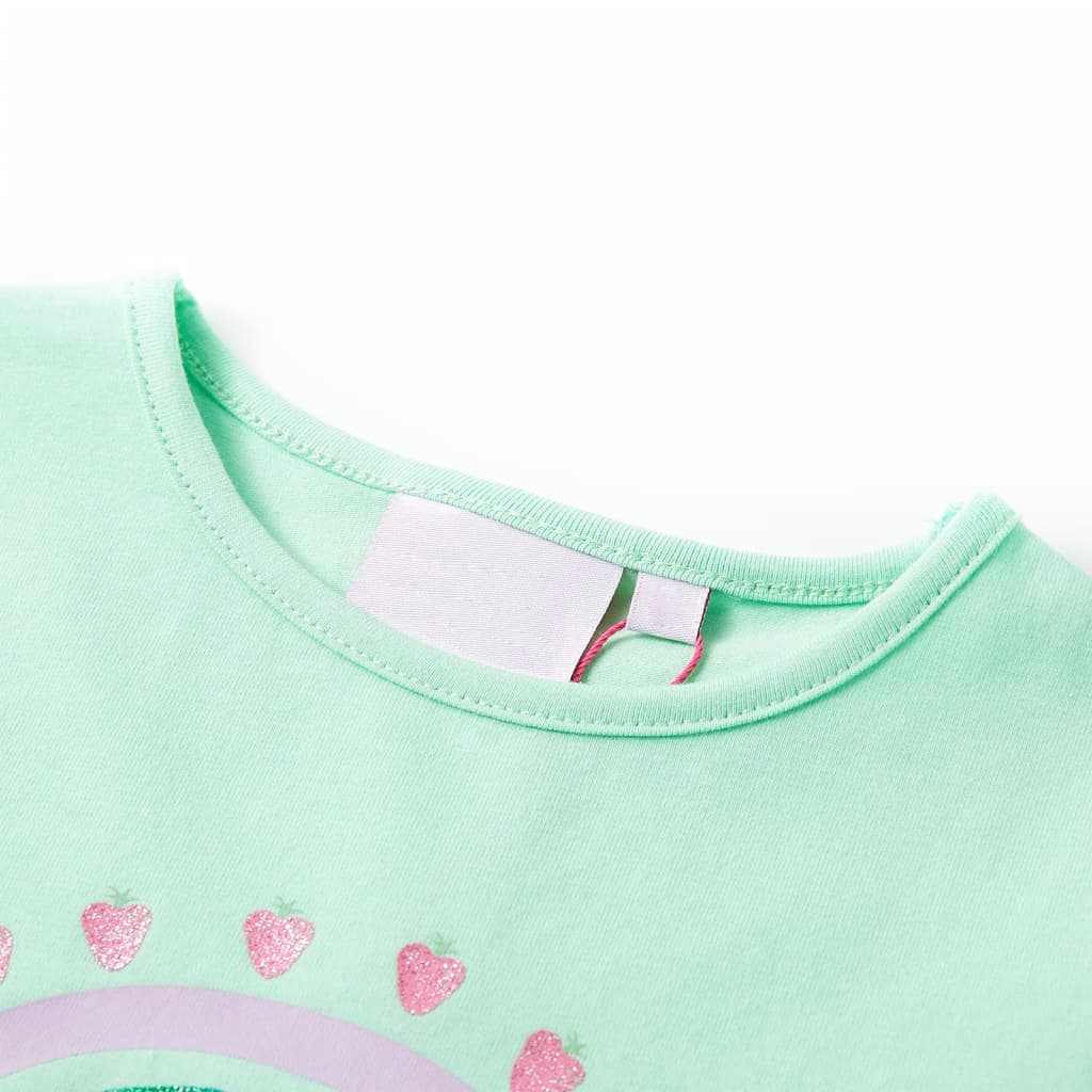 Vidaxl kindershirt 104 felgroen