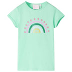 Vidaxl kindershirt 140 felgroen