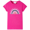 Vidaxl kindershirt 92 donkerroze