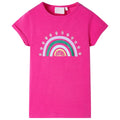 Vidaxl kindershirt 128 donkerroze