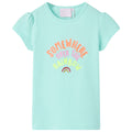VidaXL Kindershirt 140 lichtzeeblauw
