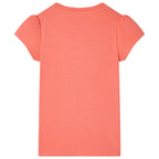 VidaXL Kindershirt 116 koraalkleurig