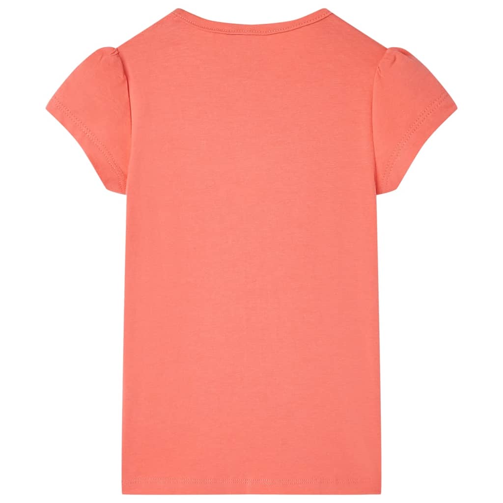 VidaXL Kindershirt 116 koraalkleurig