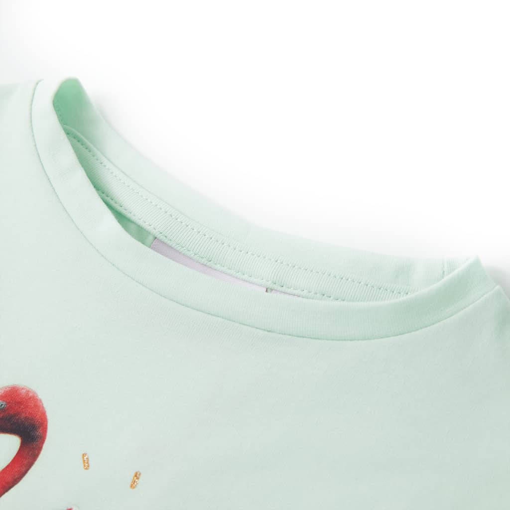 VidaXL Kindershirt 116 lichtmint