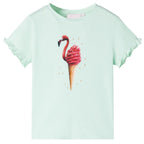 Vidaxl kindershirt 140 lichtmint
