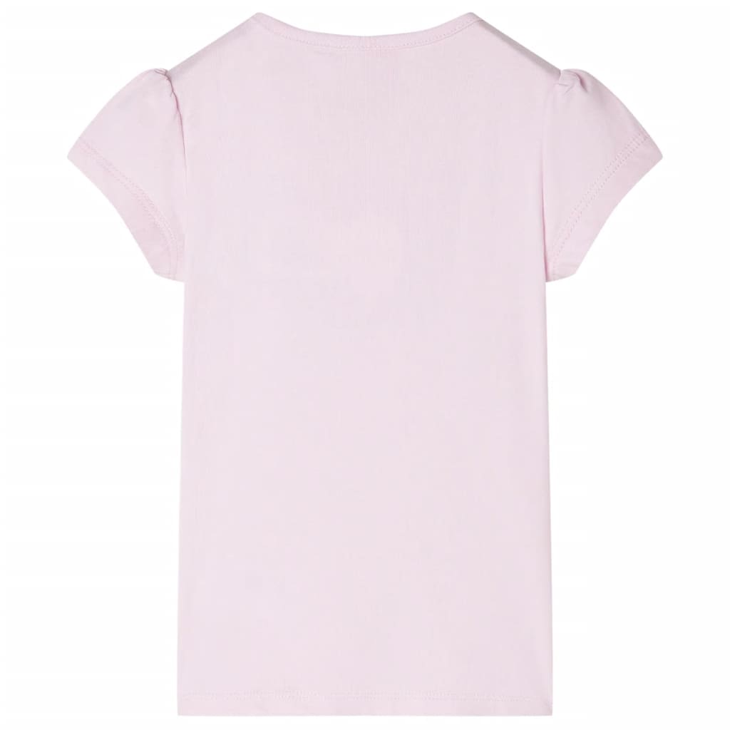 VidaXL Kindershirt met kapmouwen 140 zachtroze
