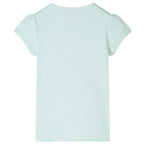 Vidaxl kindershirt met kapmouwen 140 lichtmintkleur