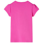 VidaXL Kindershirt met kapmouwen 92 donkerroze