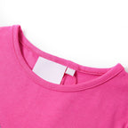VidaXL Kindershirt met kapmouwen 128 donkerroze