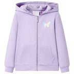 Vidaxl kindervest met capuchon 92 lila