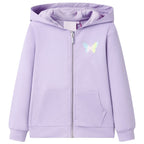 Vidaxl kindervest met capuchon 104 lila